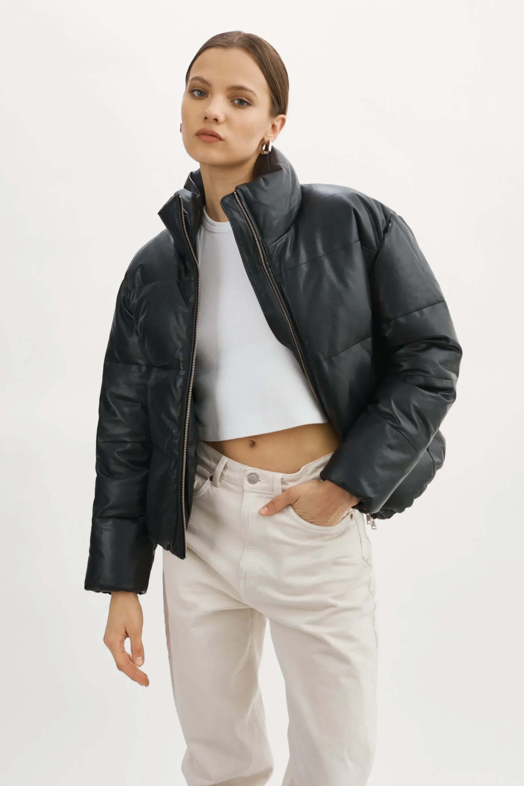 Femme LAMARQUE IRIS Blouson Court En Cuir
