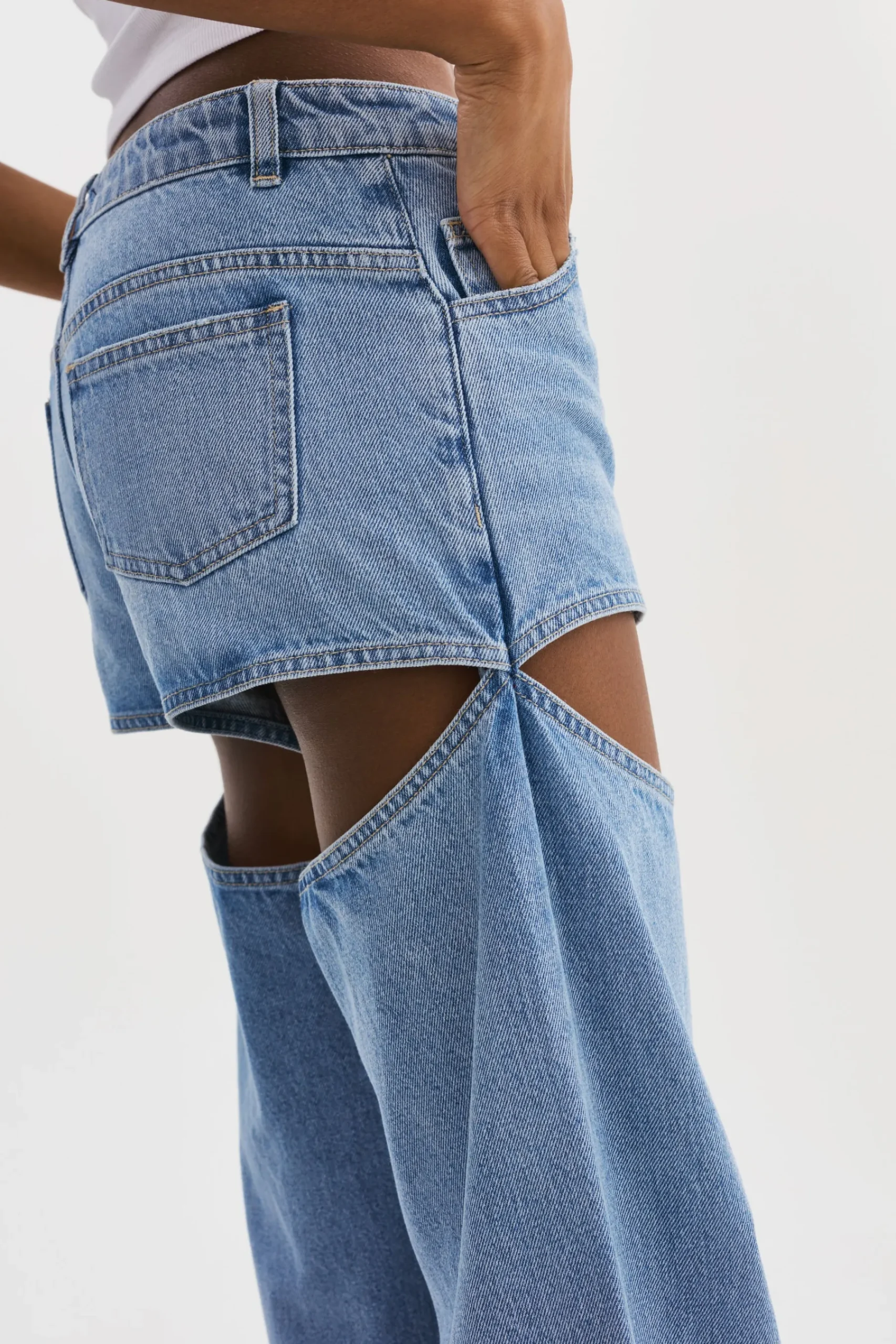 Femme LAMARQUE JAYLENE | Denim Cut-Out Jeans
