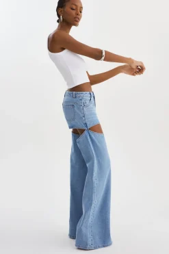 Femme LAMARQUE JAYLENE | Denim Cut-Out Jeans