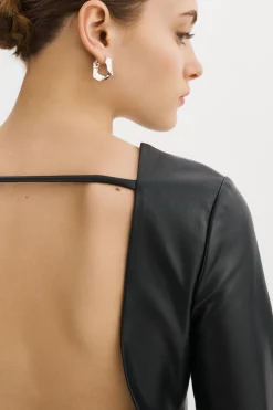 Femme LAMARQUE JULIE Mini Robe En Simili Cuir