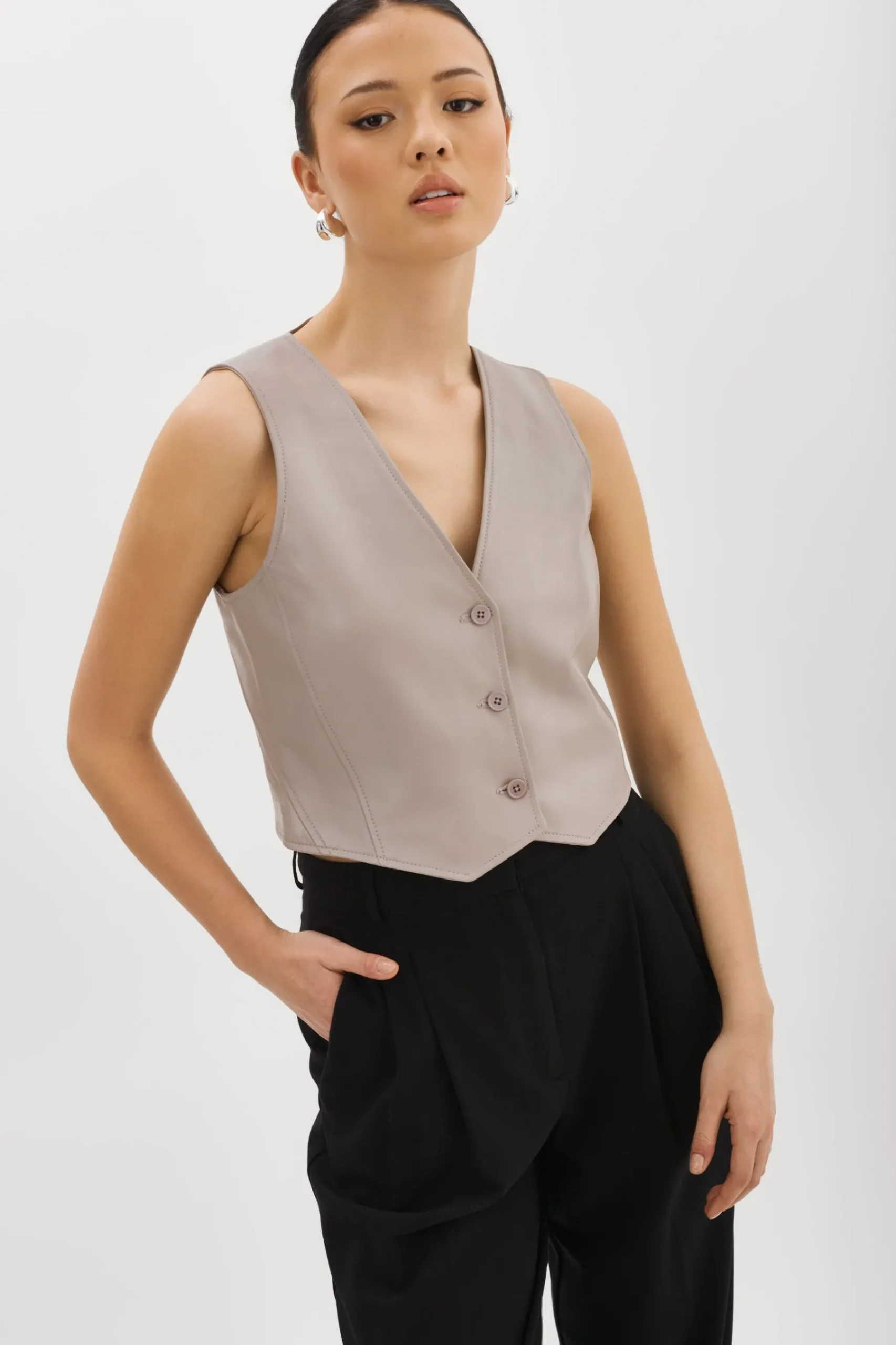 Femme LAMARQUE KALLIE | Gilet En Cuir
