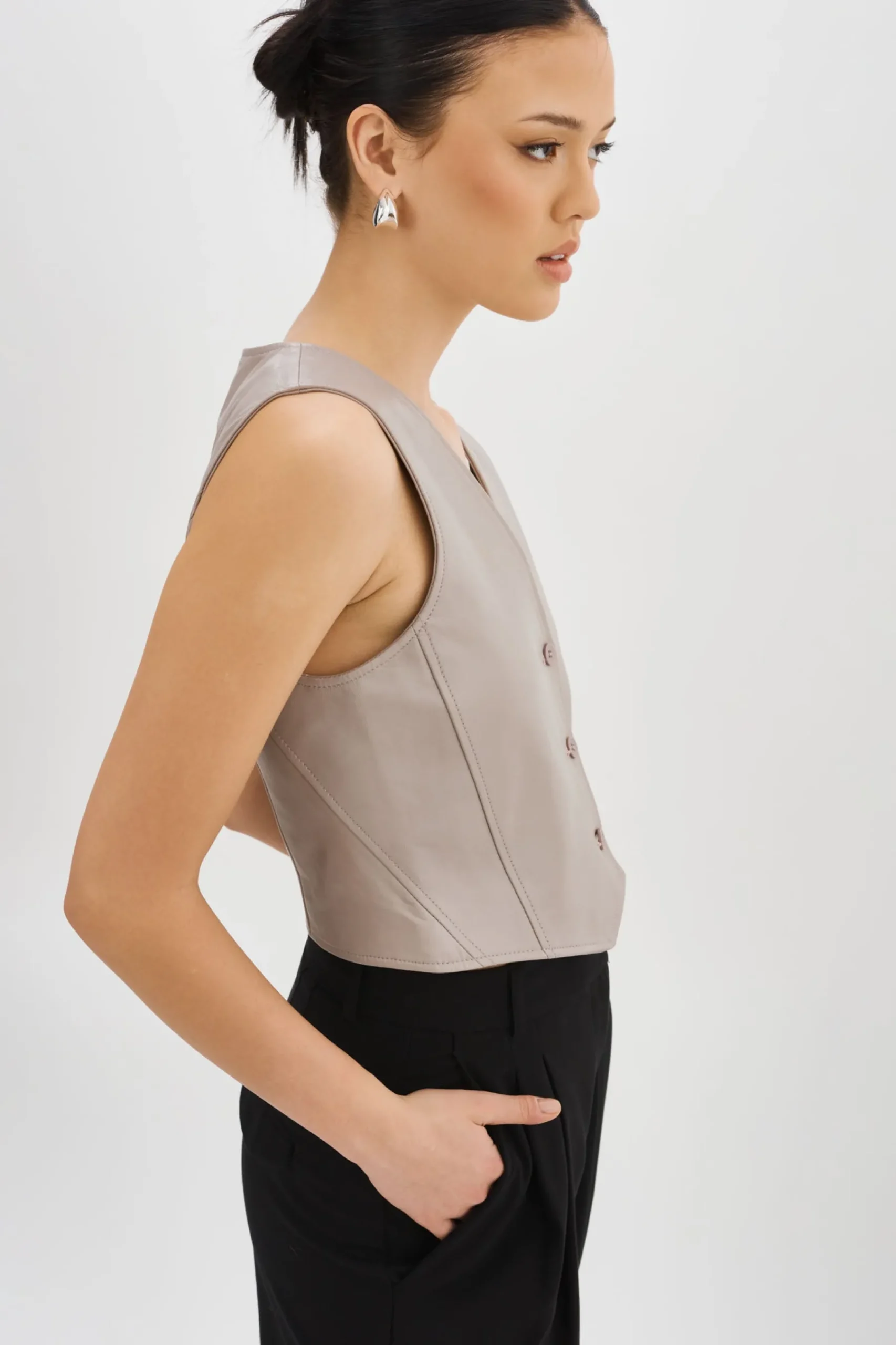 Femme LAMARQUE KALLIE | Gilet En Cuir