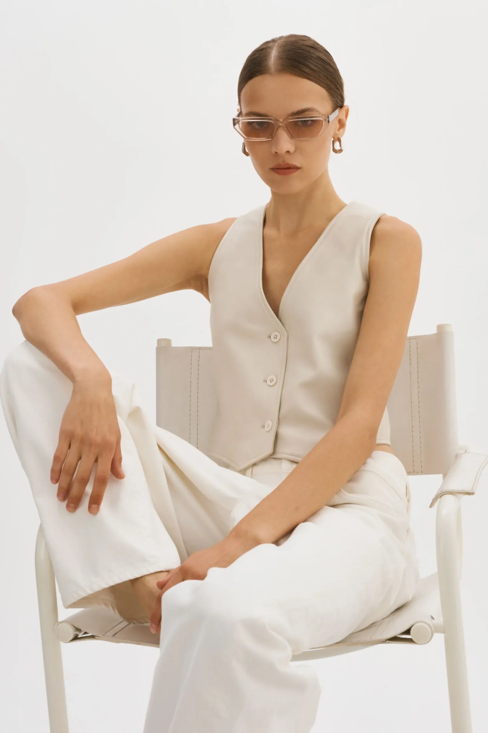 Femme LAMARQUE KALLIE | Gilet En Cuir