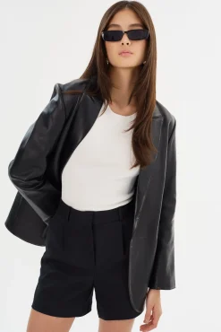 Femme LAMARQUE KARRIN | Blazer En Cuir Vieilli