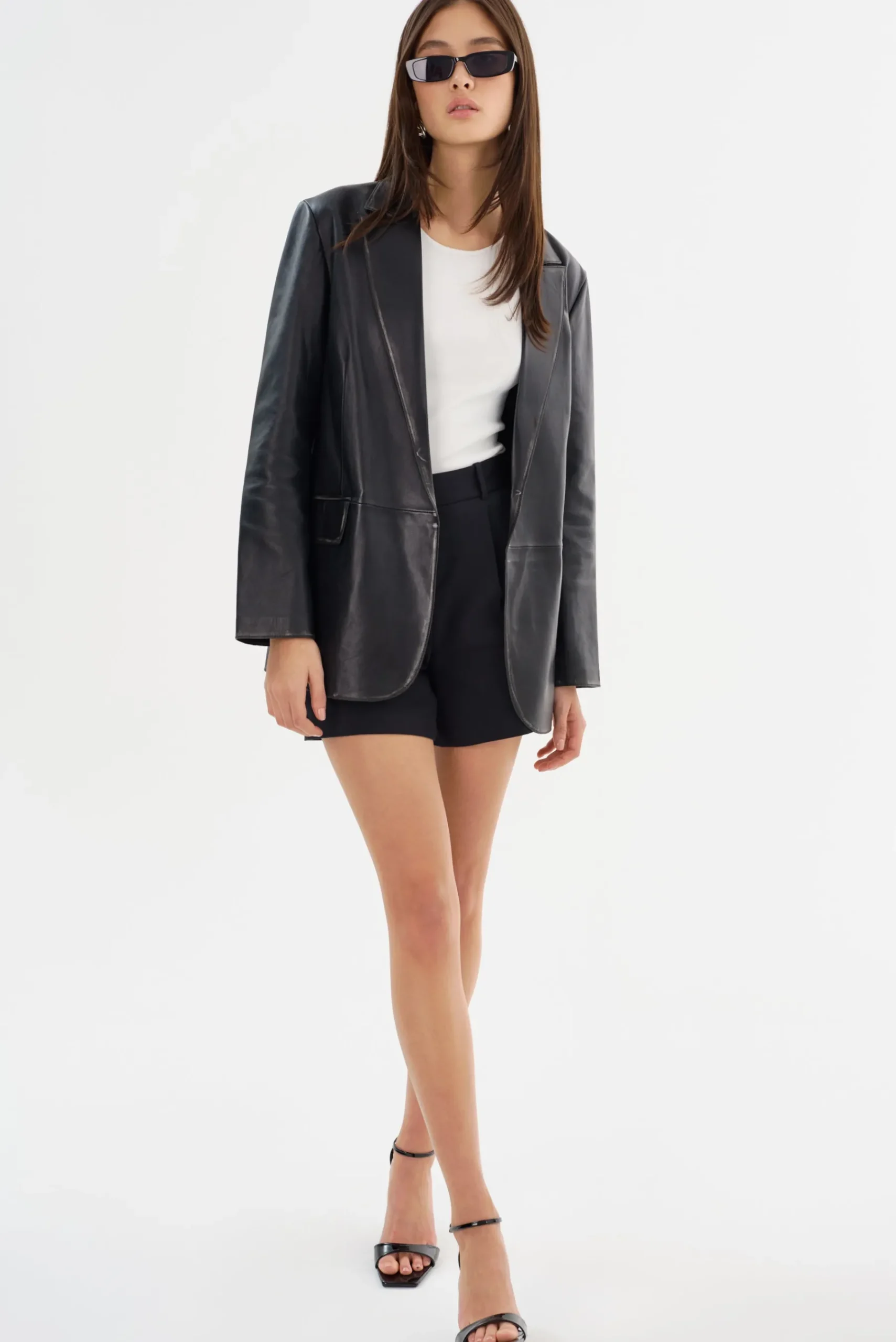 Femme LAMARQUE KARRIN | Blazer En Cuir Vieilli