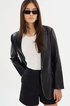 Femme LAMARQUE KARRIN | Blazer En Cuir Vieilli
