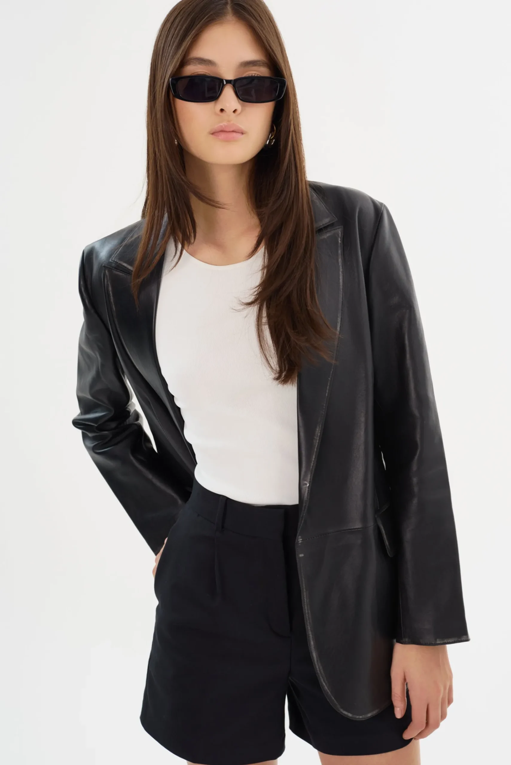 Femme LAMARQUE KARRIN | Blazer En Cuir Vieilli
