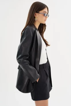 Femme LAMARQUE KARRIN | Blazer En Cuir Vieilli