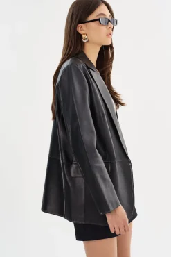 Femme LAMARQUE KARRIN | Blazer En Cuir Vieilli