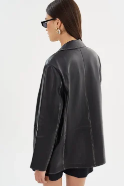 Femme LAMARQUE KARRIN | Blazer En Cuir Vieilli