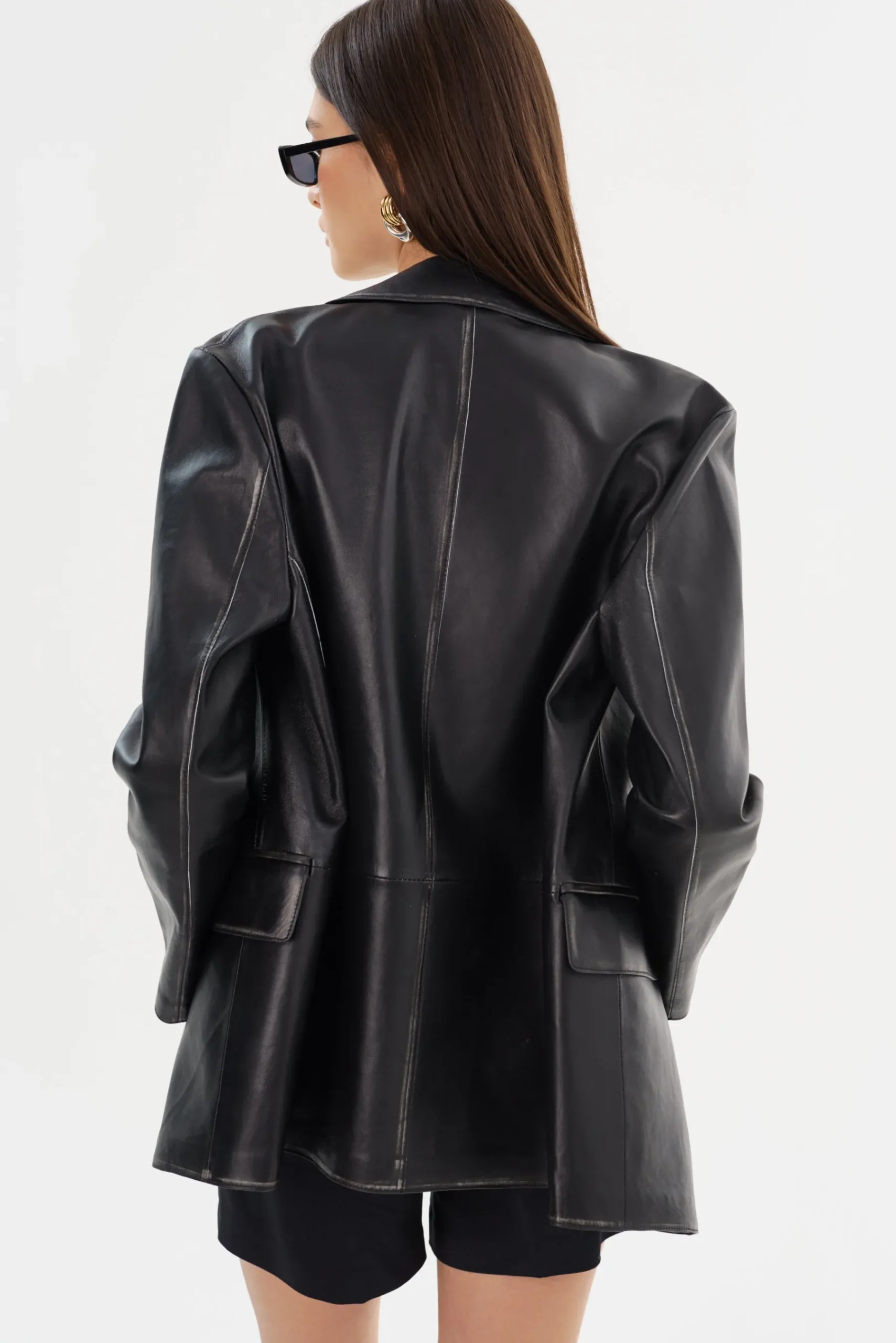 Femme LAMARQUE KARRIN | Blazer En Cuir Vieilli