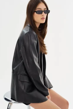 Femme LAMARQUE KARRIN | Blazer En Cuir Vieilli