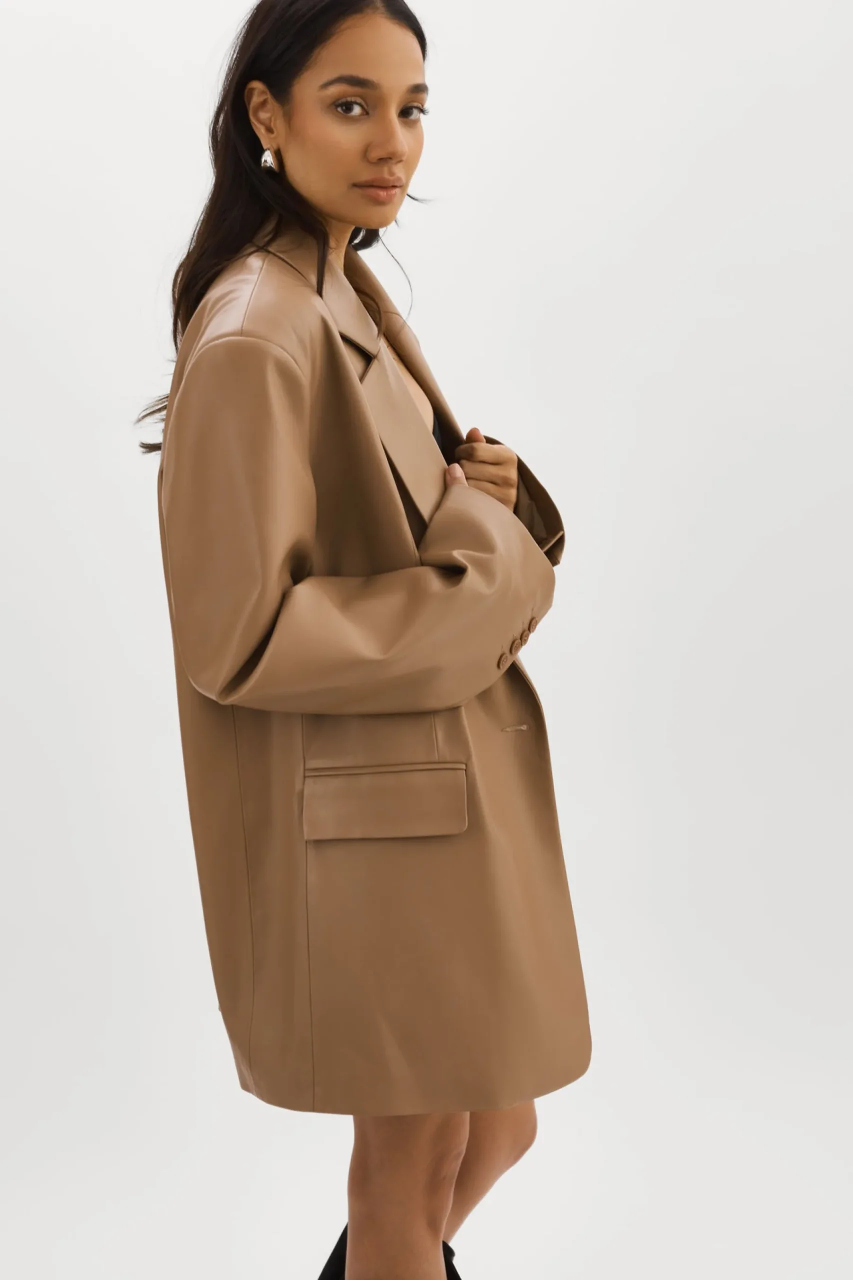 Femme LAMARQUE KASSANDRA | Blazer Oversize En Similicuir