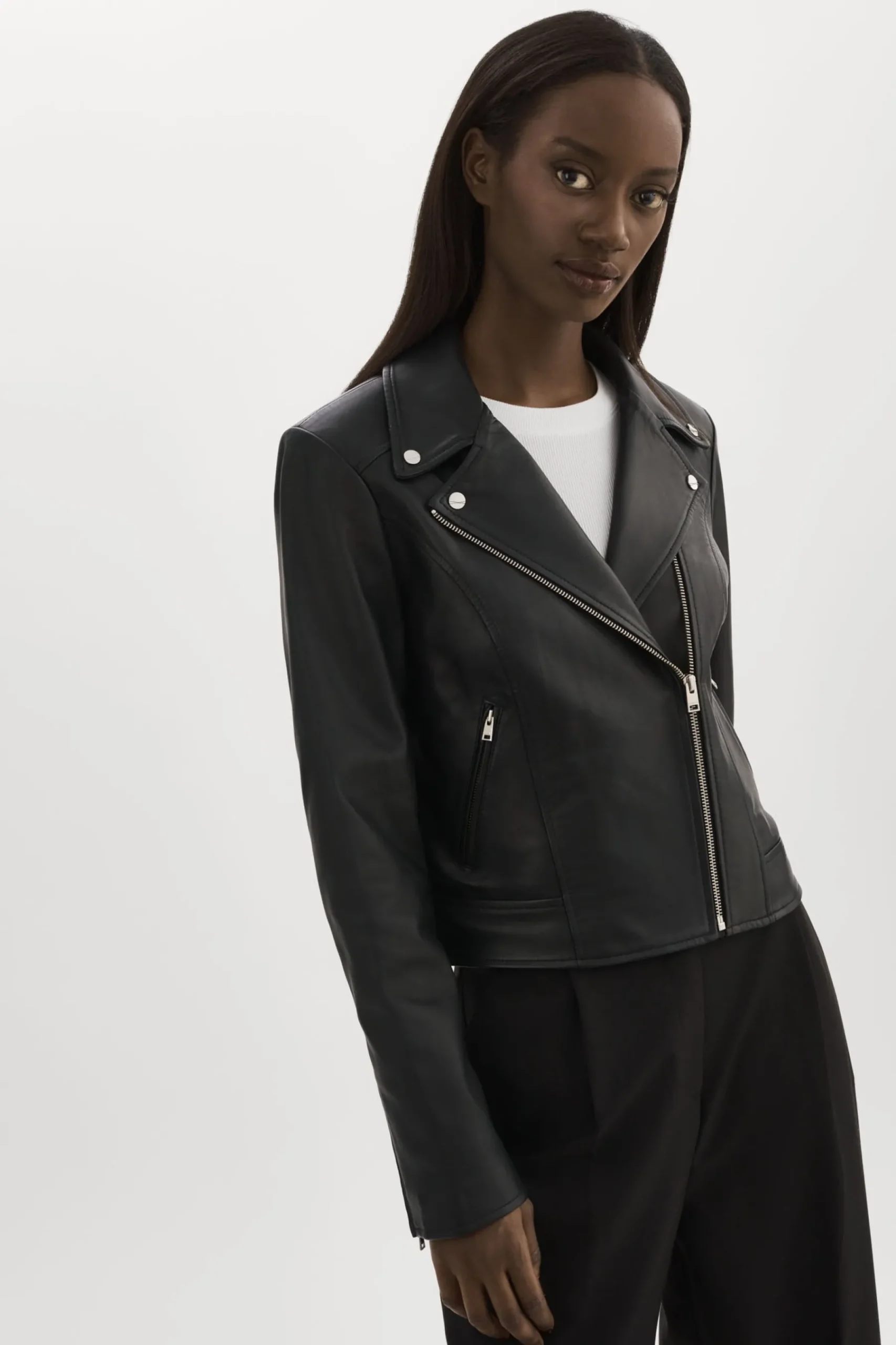 Femme LAMARQUE KELSEY | Veste De Motard En Cuir
