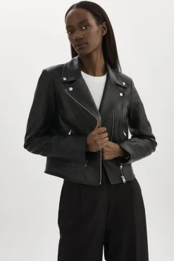 Femme LAMARQUE KELSEY | Veste De Motard En Cuir