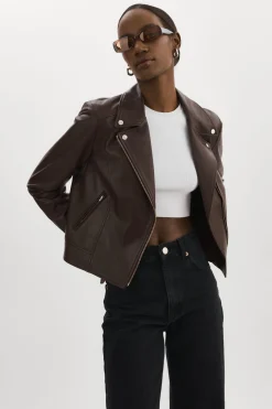 Femme LAMARQUE KELSEY | Veste De Motard En Cuir