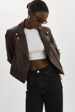 Femme LAMARQUE KELSEY | Veste De Motard En Cuir