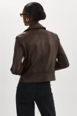 Femme LAMARQUE KELSEY | Veste De Motard En Cuir