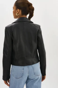 Femme LAMARQUE KELSEY OR | Veste De Motard En Cuir