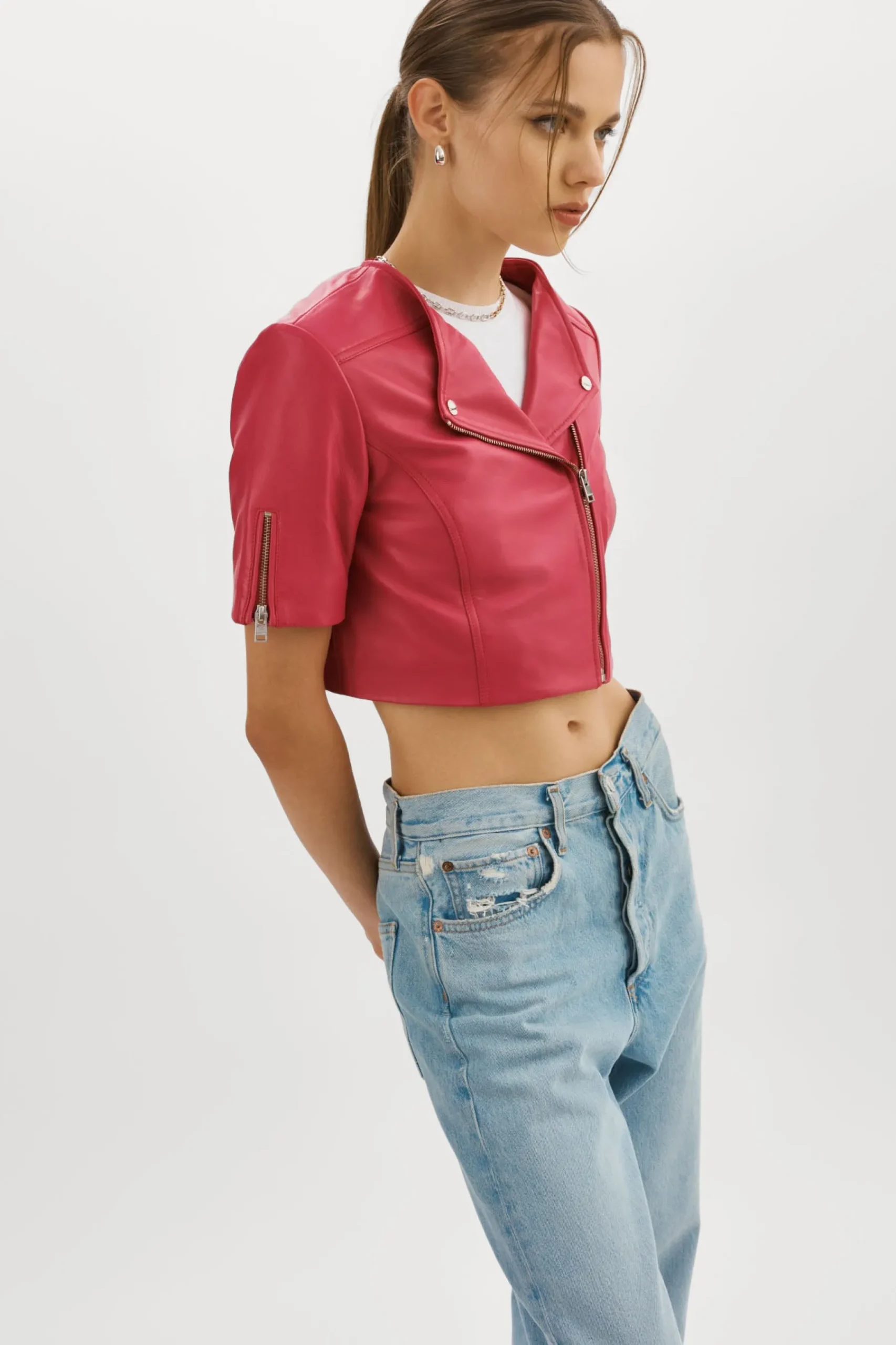 Femme LAMARQUE KIRSI | Blouson Biker Cuir