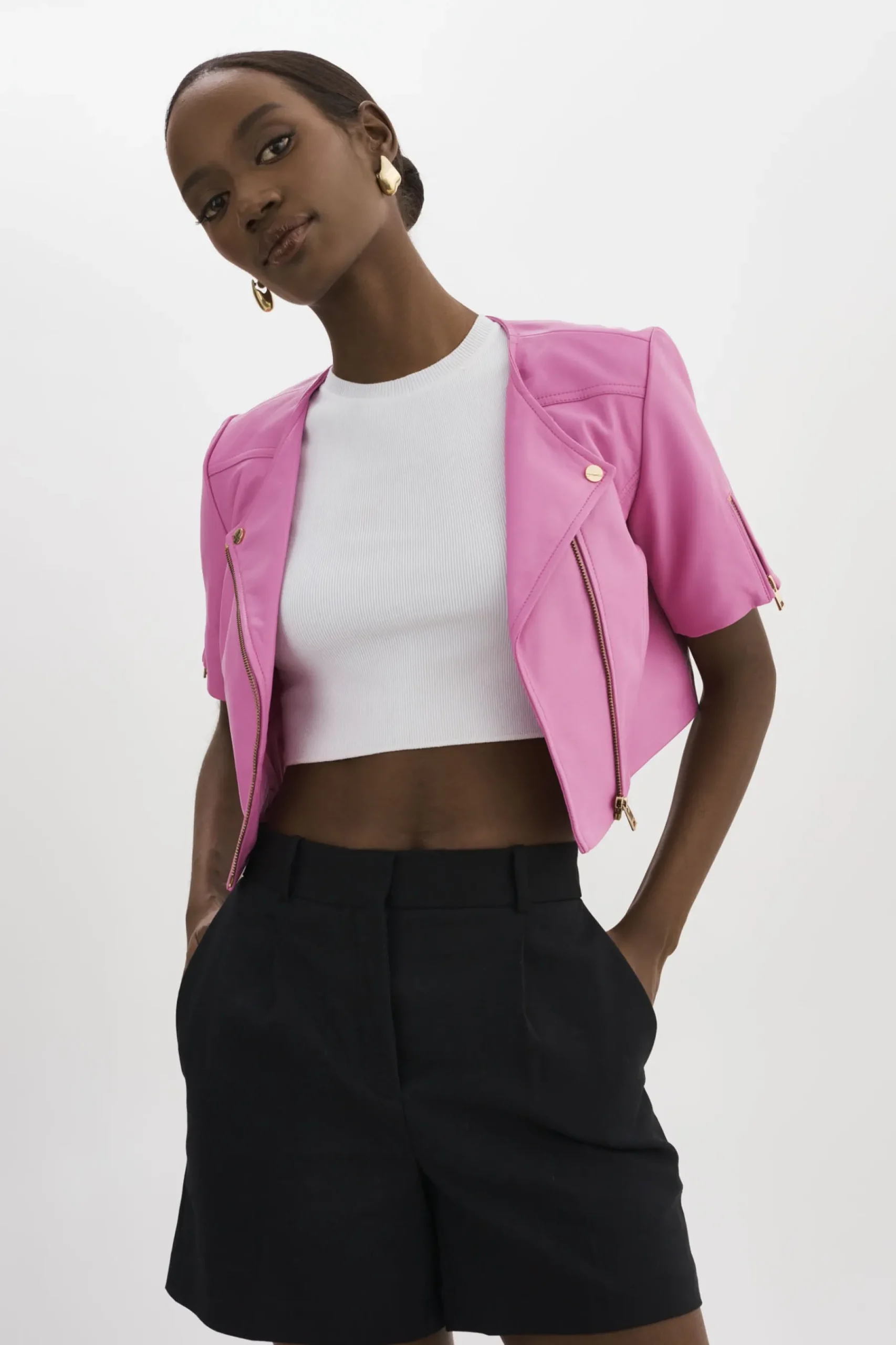 Femme LAMARQUE KIRSI | Veste Motard Courte