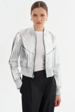 Femme LAMARQUE KORDELLA | Reversible Leather Bomber Jacket