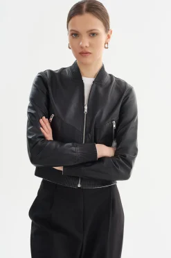 Femme LAMARQUE KORDELLA | Reversible Leather Bomber Jacket