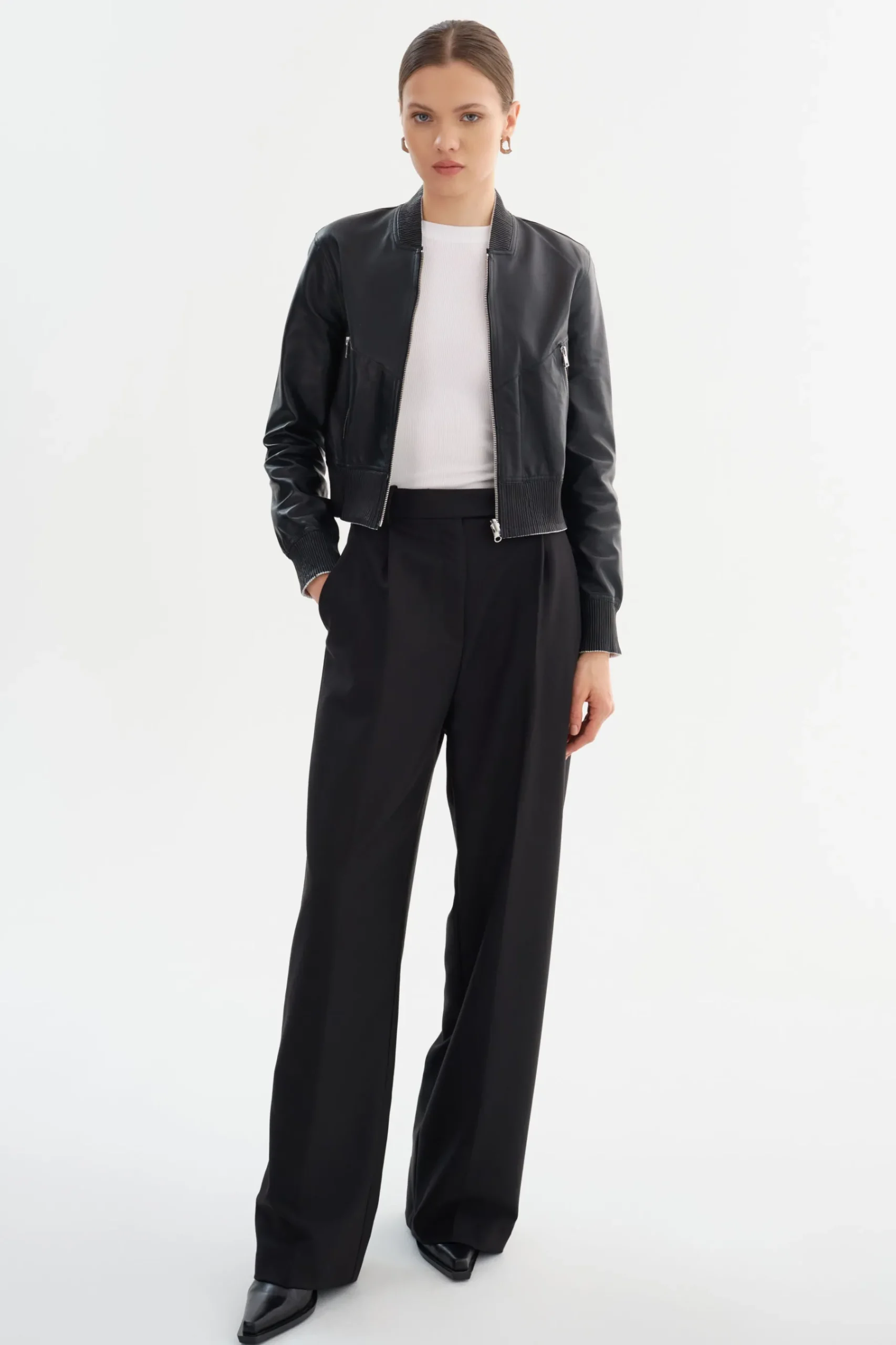 Femme LAMARQUE KORDELLA | Reversible Leather Bomber Jacket