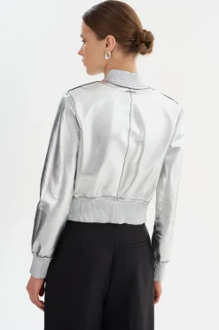Femme LAMARQUE KORDELLA | Reversible Leather Bomber Jacket