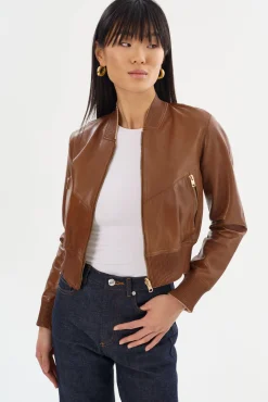 Femme LAMARQUE KORDELLA | Reversible Leather Bomber Jacket