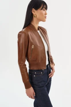 Femme LAMARQUE KORDELLA | Reversible Leather Bomber Jacket