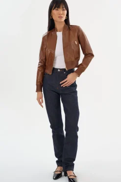 Femme LAMARQUE KORDELLA | Reversible Leather Bomber Jacket
