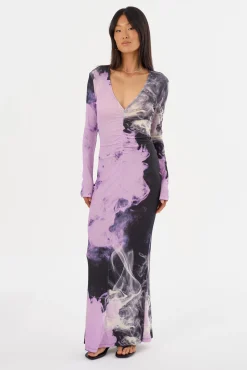 Femme LAMARQUE LEANDRA | Robe Maxi En Jersey Imprimé
