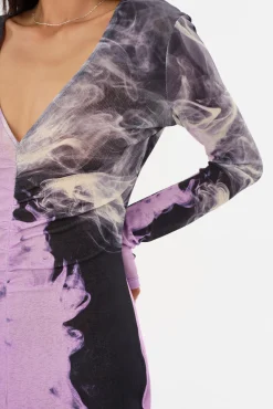 Femme LAMARQUE LEANDRA | Robe Maxi En Jersey Imprimé