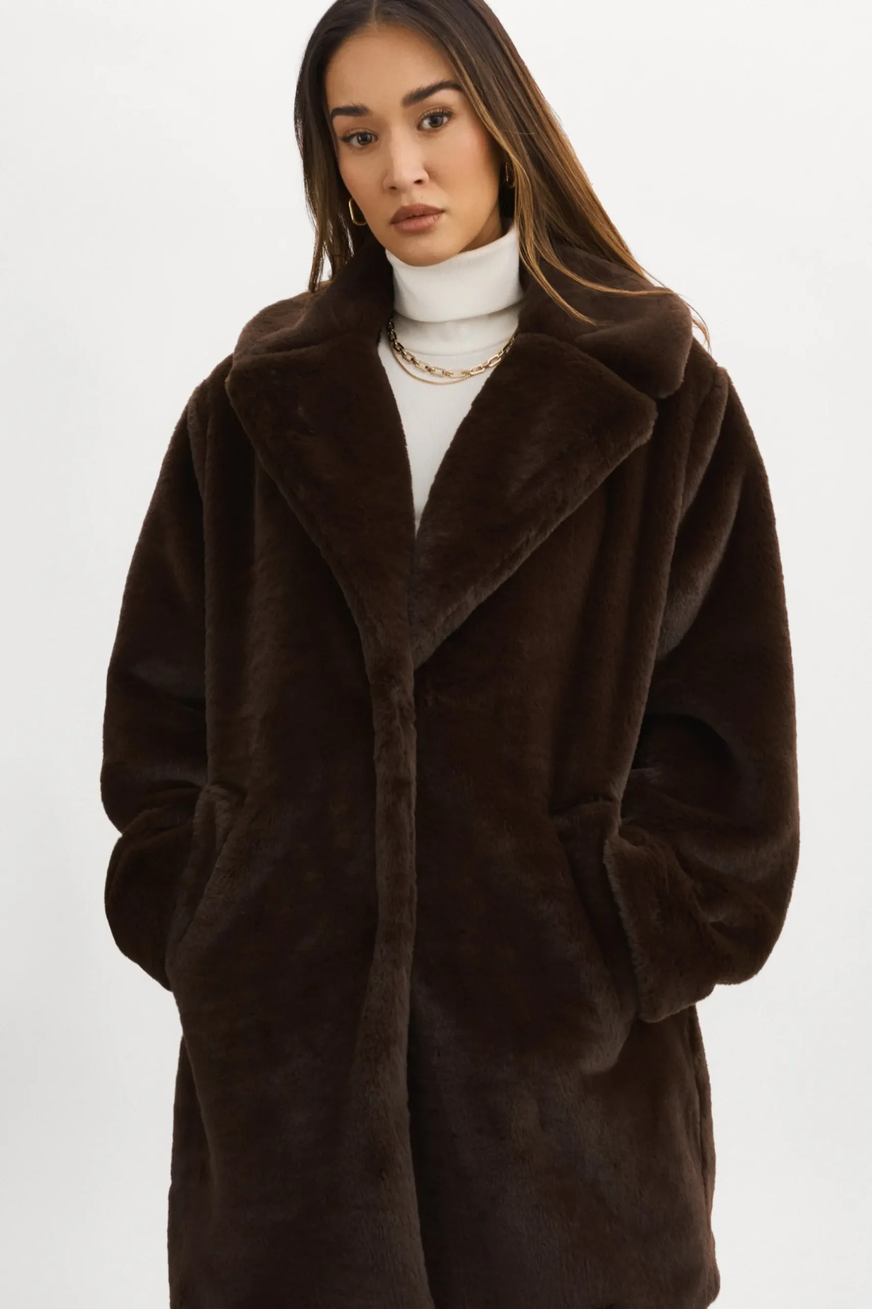 Femme LAMARQUE LINNEA | Manteau En Fausse Fourrure