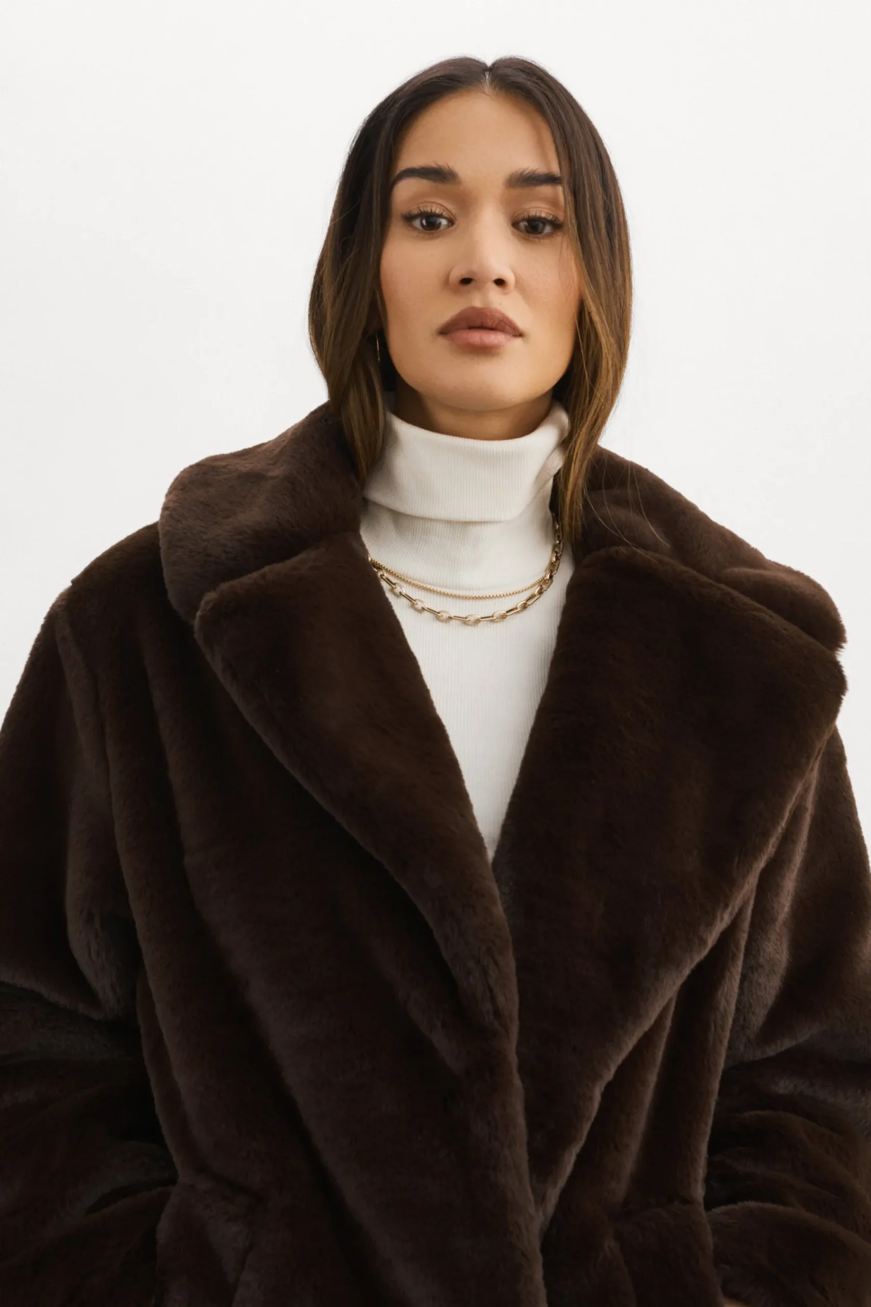 Femme LAMARQUE LINNEA | Manteau En Fausse Fourrure