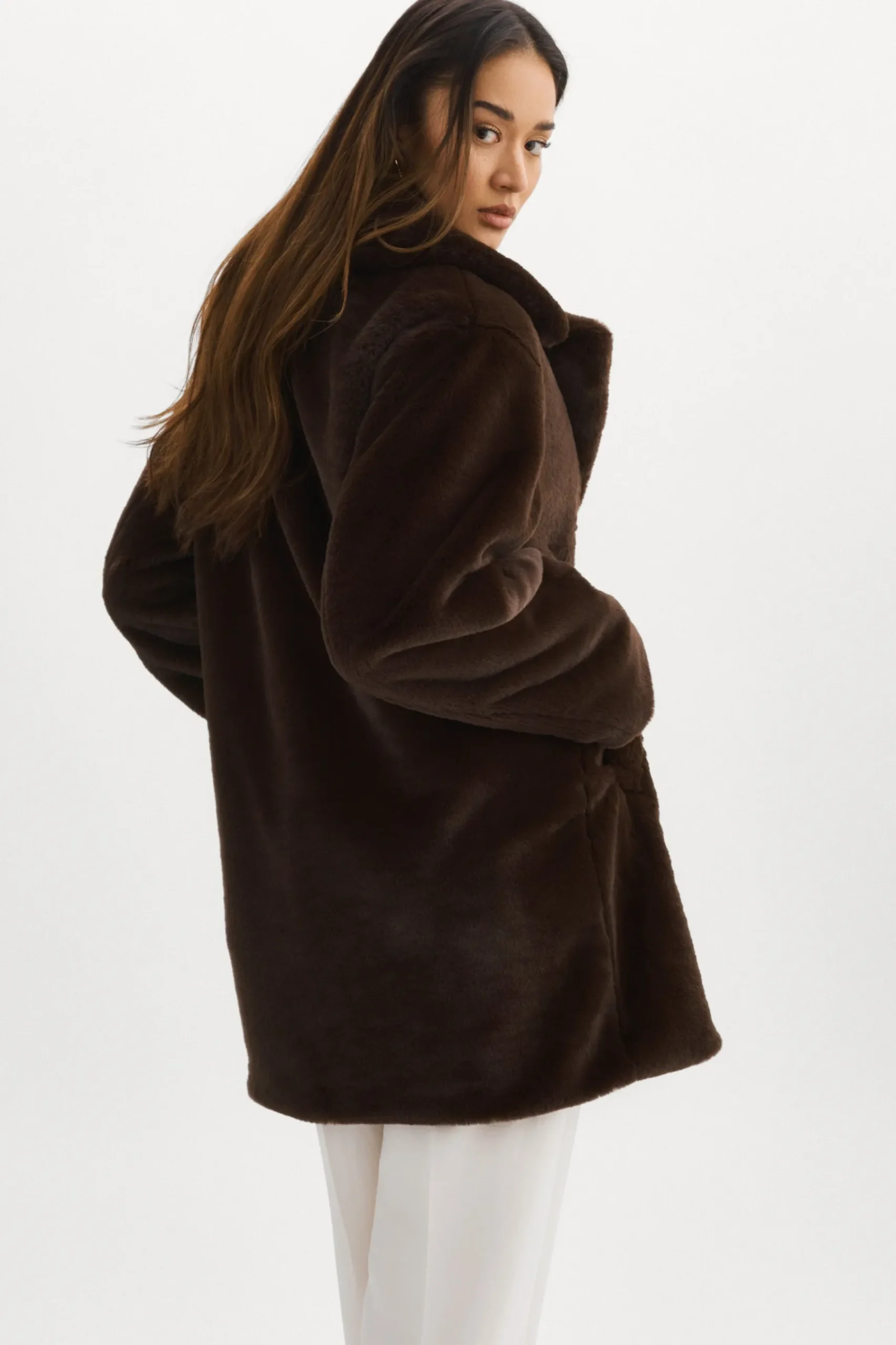 Femme LAMARQUE LINNEA | Manteau En Fausse Fourrure