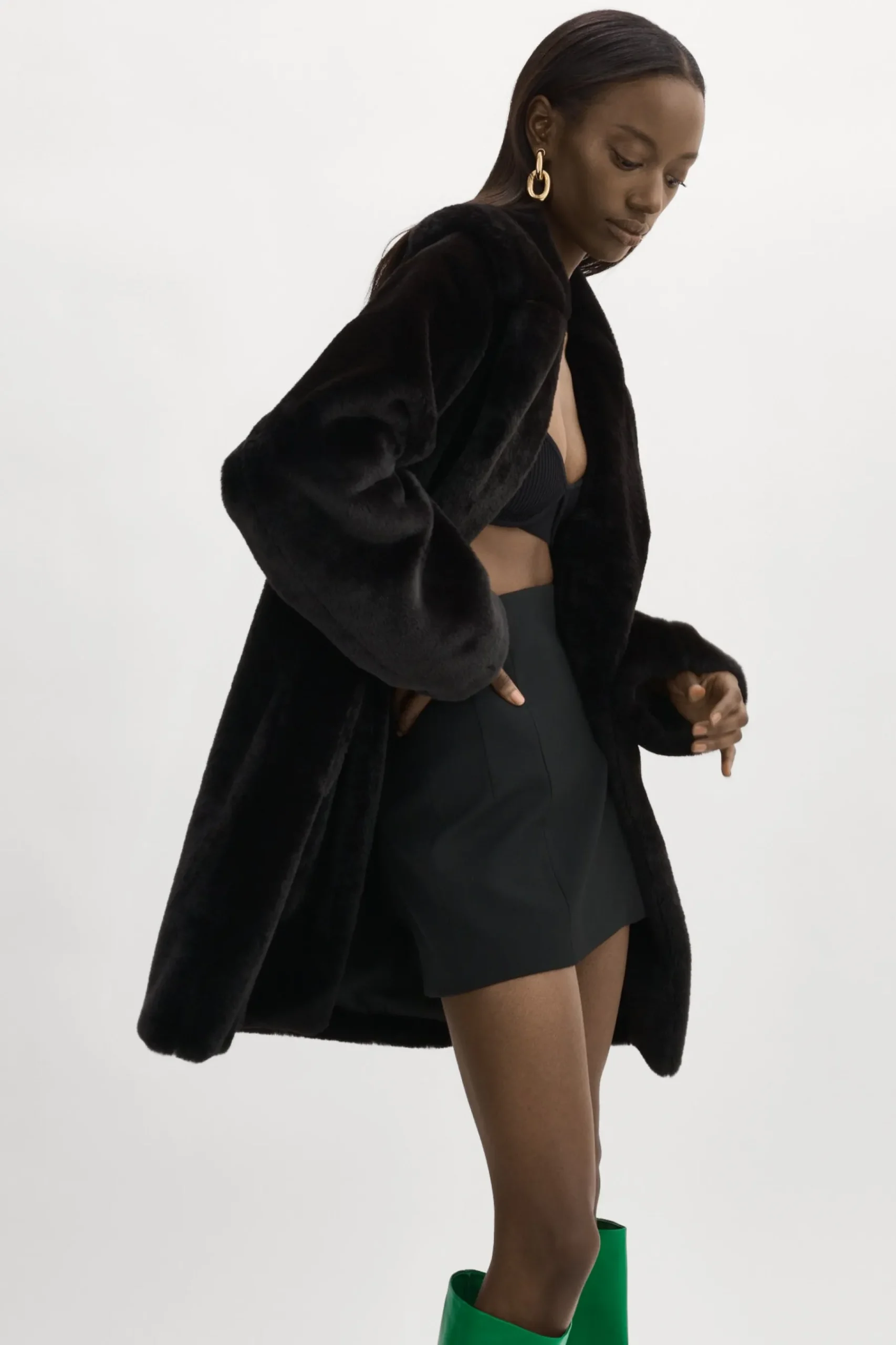 Femme LAMARQUE LINNEA | Manteau En Fausse Fourrure