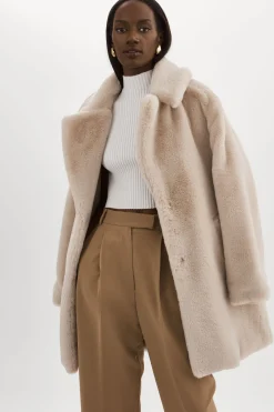 Femme LAMARQUE LINNEA | Manteau En Fausse Fourrure