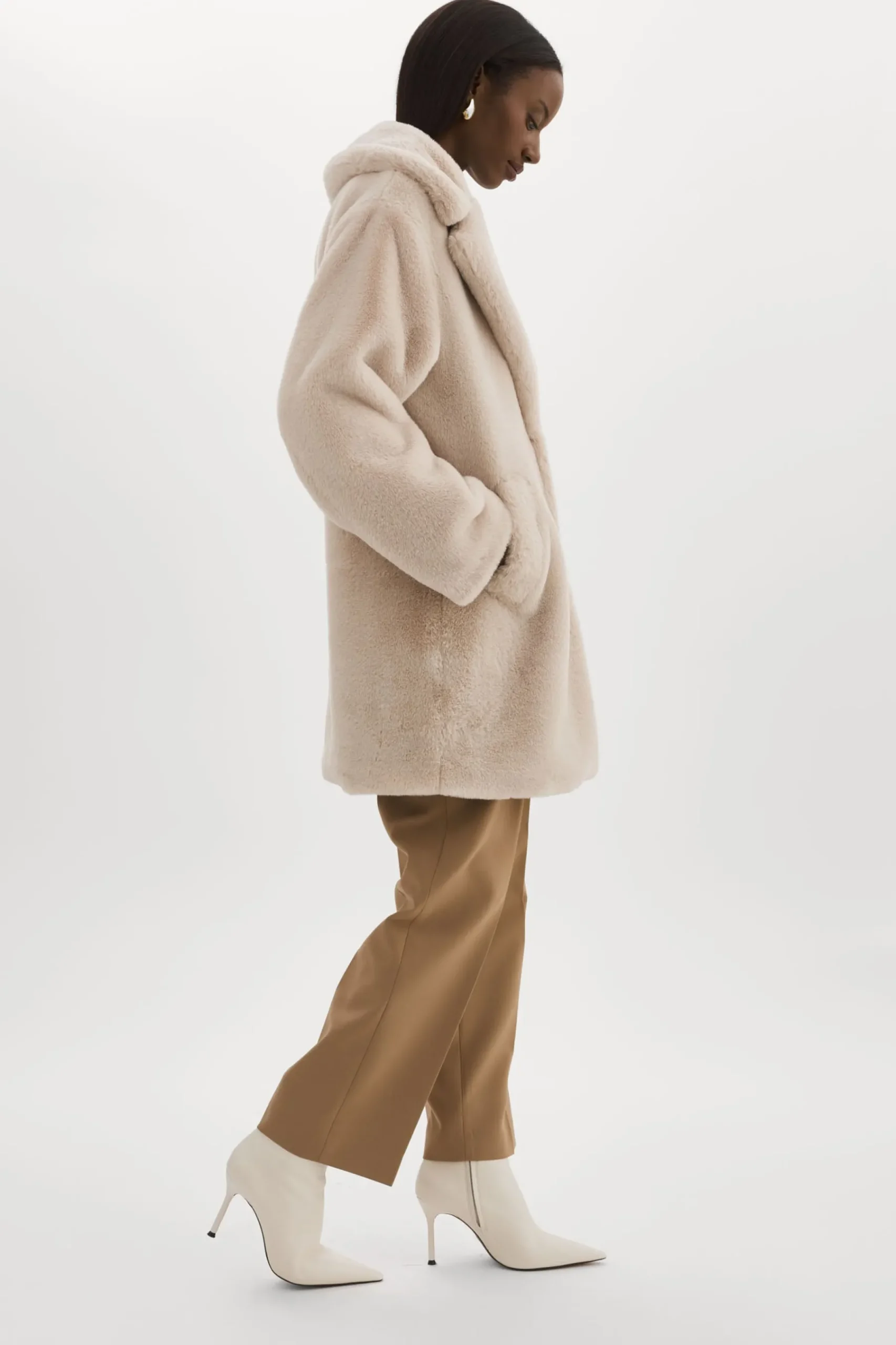 Femme LAMARQUE LINNEA | Manteau En Fausse Fourrure