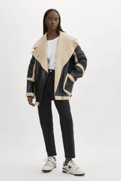 Femme LAMARQUE LISA | Manteau Cocoon En Matières Mixtes