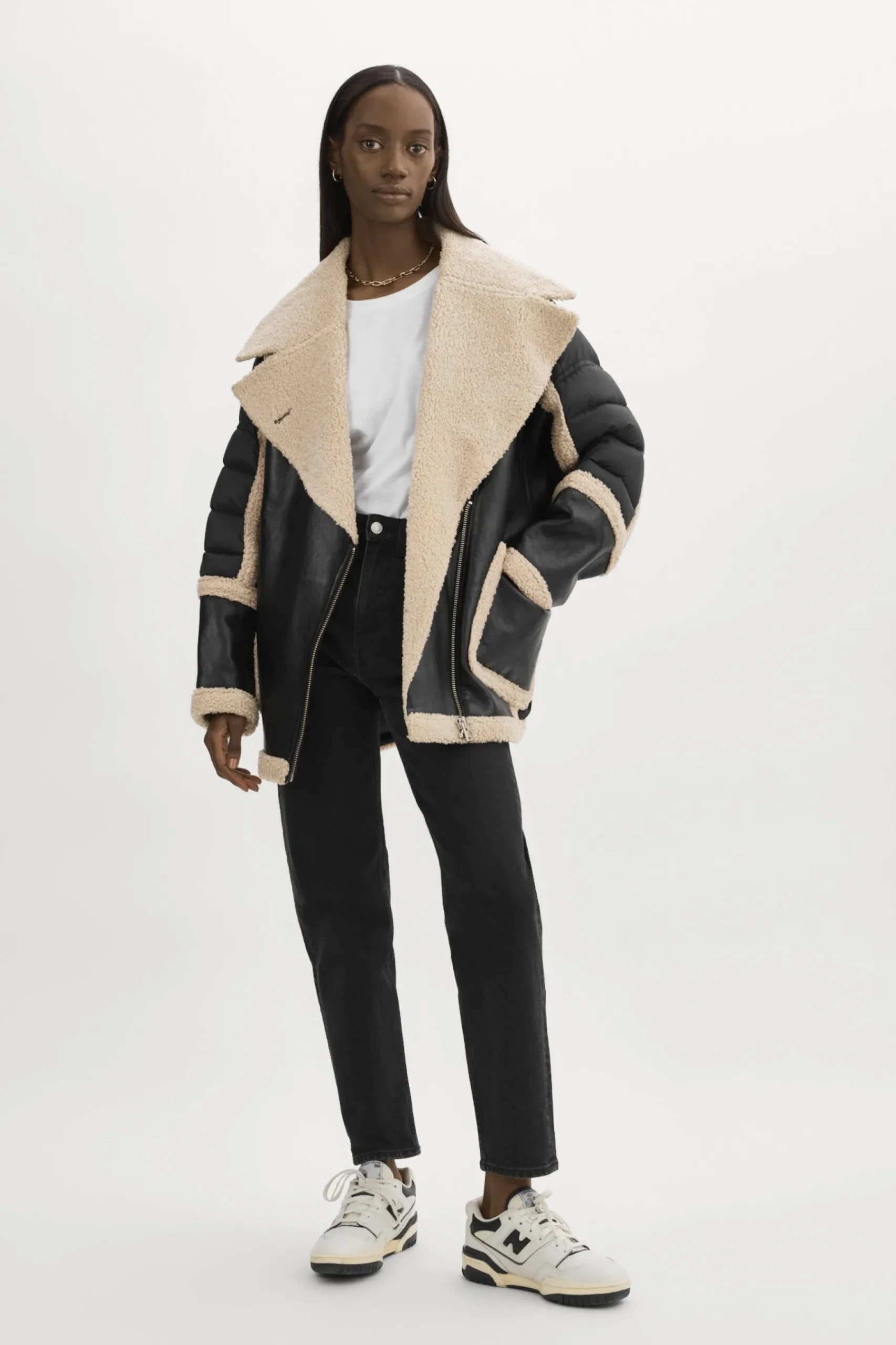 Femme LAMARQUE LISA | Manteau Cocoon En Matières Mixtes