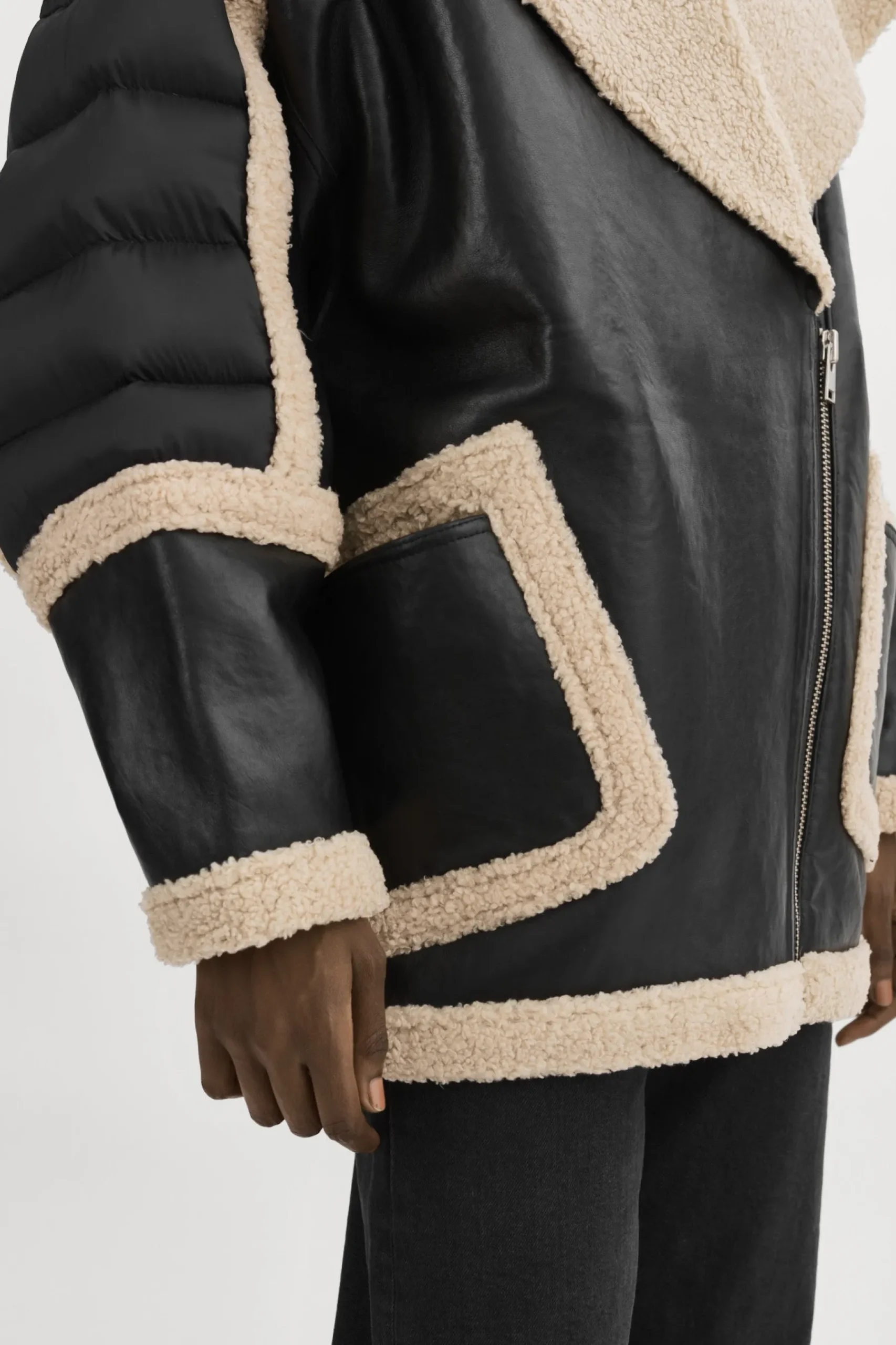 Femme LAMARQUE LISA | Manteau Cocoon En Matières Mixtes