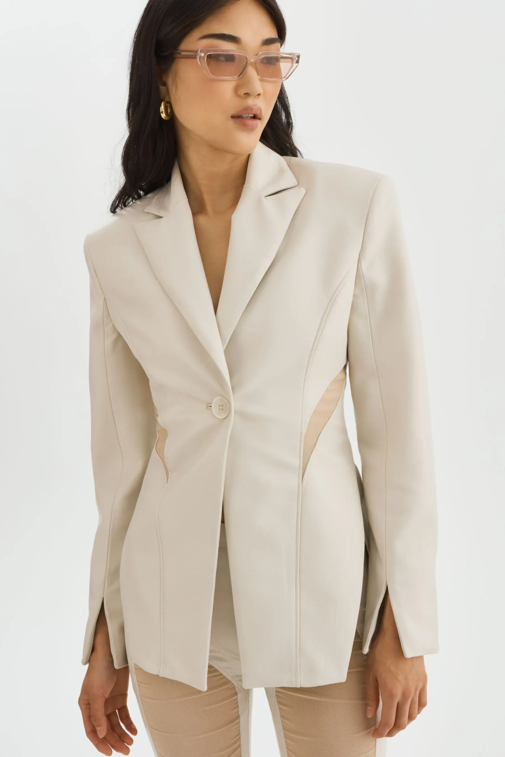 Femme LAMARQUE LYUBAVA | Blazer Croisé En Faux Cuir