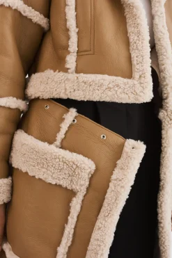 Femme LAMARQUE MARIANE | Manteau Détachable En Fausse Peau De Mouton