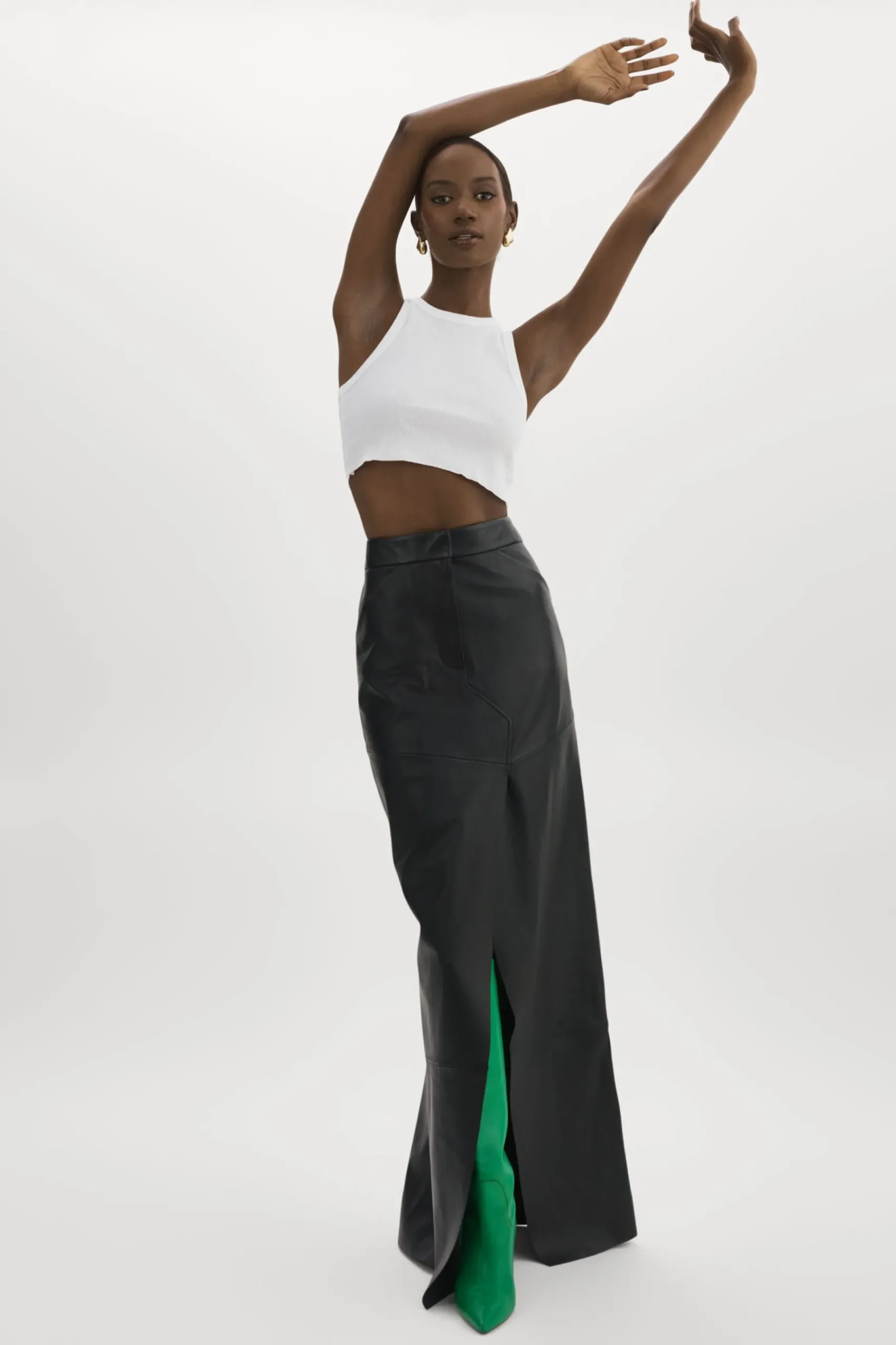 Femme LAMARQUE MARIETTE | Jupe Maxi En Cuir