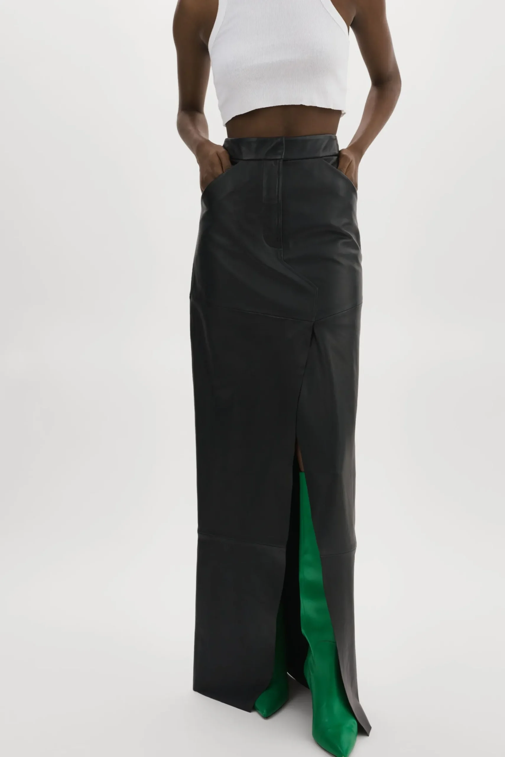 Femme LAMARQUE MARIETTE | Jupe Maxi En Cuir