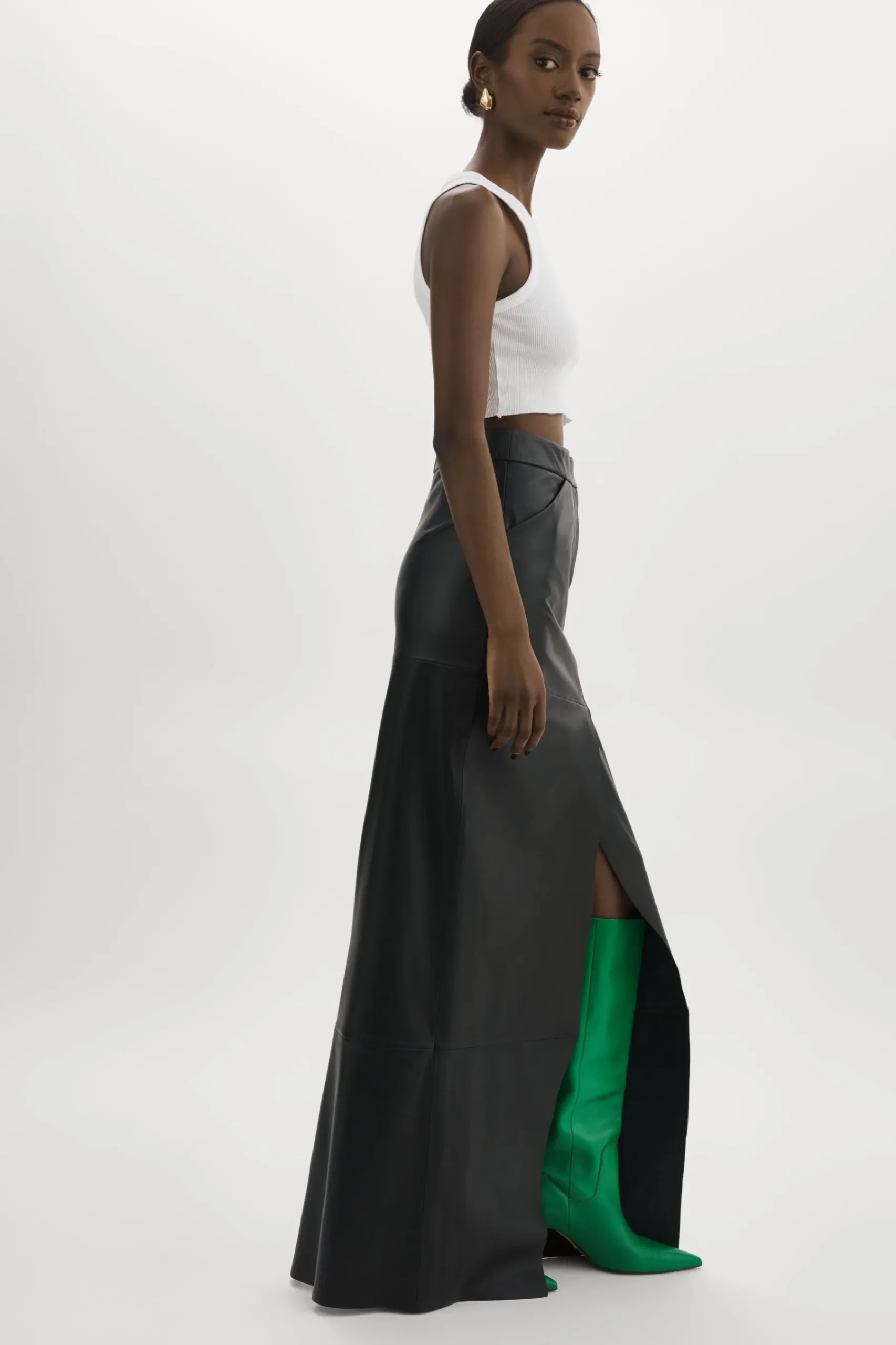 Femme LAMARQUE MARIETTE | Jupe Maxi En Cuir