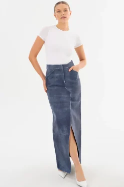 Femme LAMARQUE MARIETTE | Jupe Maxi En Cuir