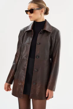Femme LAMARQUE MARLOWE | Leather Trench Coat